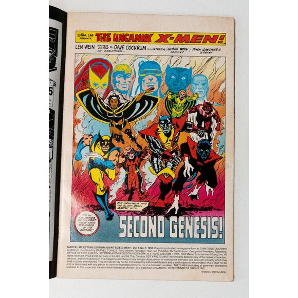 Marvel Milestone Edition Giant-Size X-Men #1 Reprint Comic 68 Big Pages - Picture 6 of 13